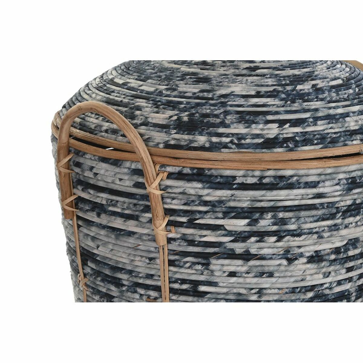 Korb-Set DKD Home Decor Weiß Schwarz natürlich